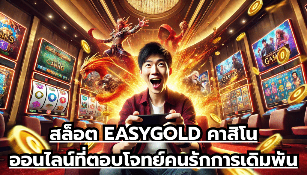 สล็อต EASYGOLD คาสิโนออนไลน์ที่ตอบโจทย์คนรักการเดิมพัน