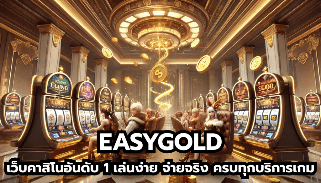 EASYGOLD เว็บคาสิโนอันดับ 1 เล่นง่าย จ่ายจริง ครบทุกบริการเกม